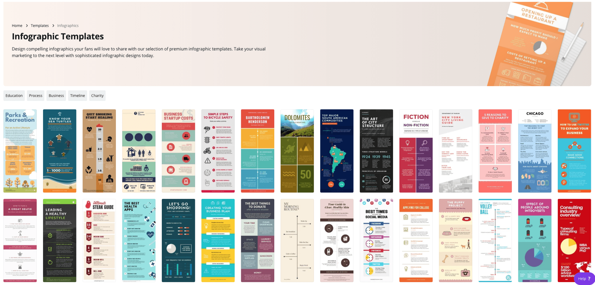 infographic on canva