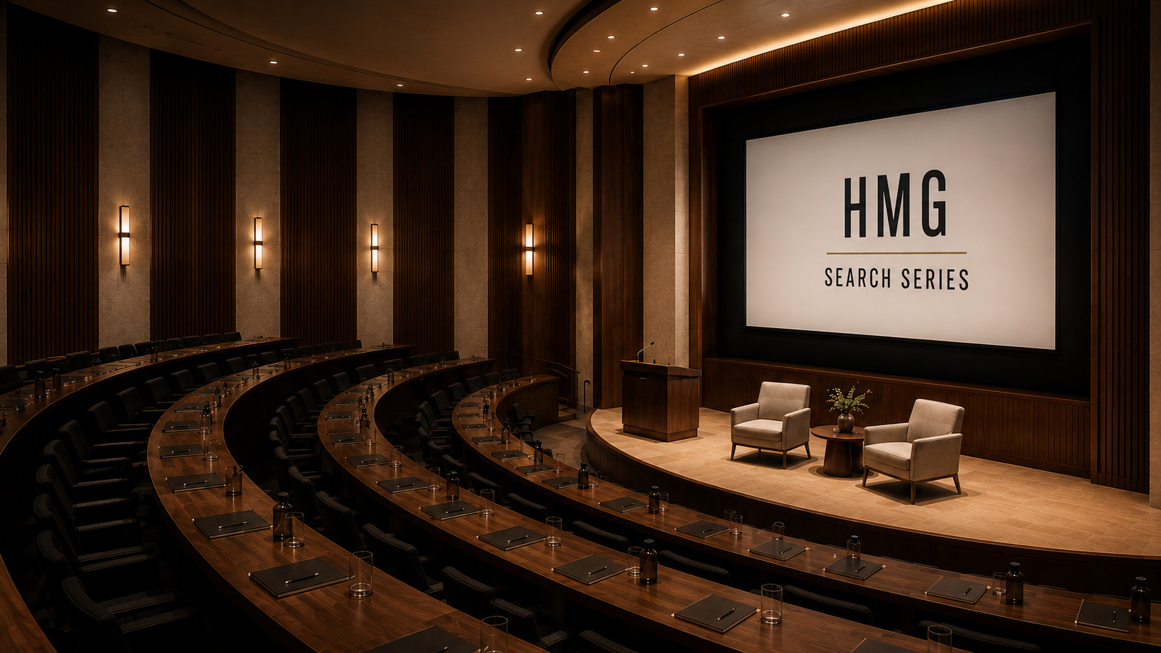 large auditorium for the HMG Search Series
